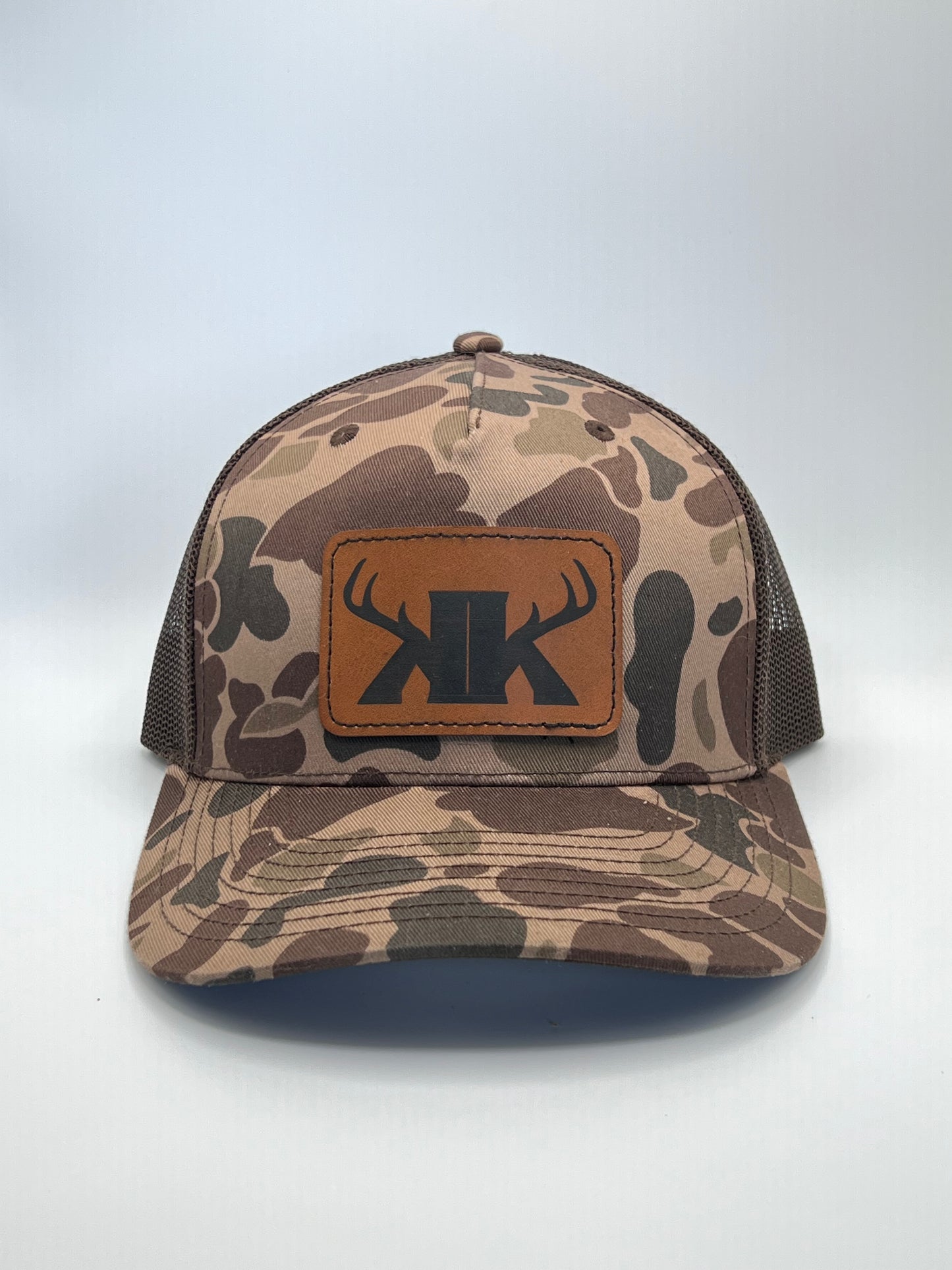 Split Rack Back Duck Camo Trucker