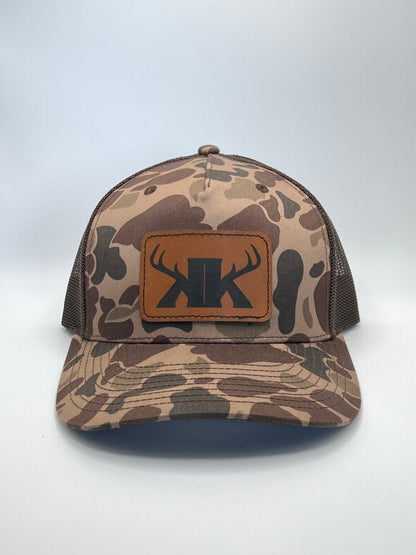 Split Rack Back Duck Camo Trucker