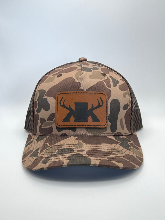 Split Rack Back Duck Camo Trucker