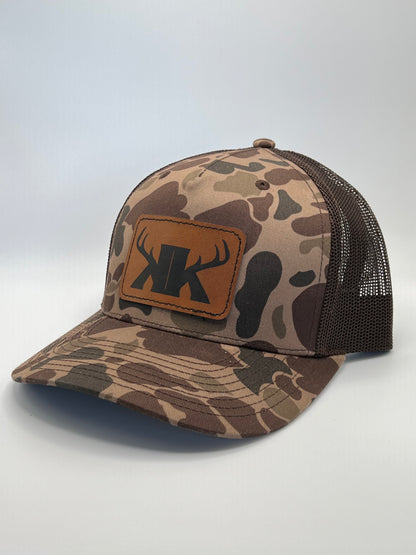 Split Rack Back Duck Camo Trucker