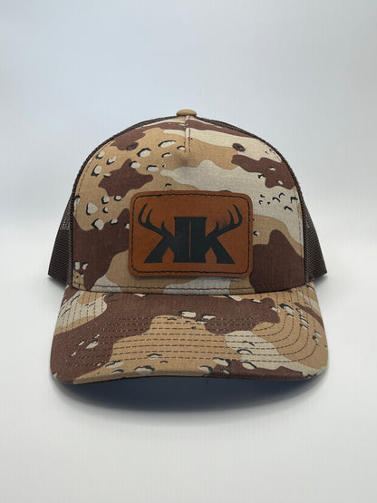 Split Rack Desert Camo/Brown Trucker Hat